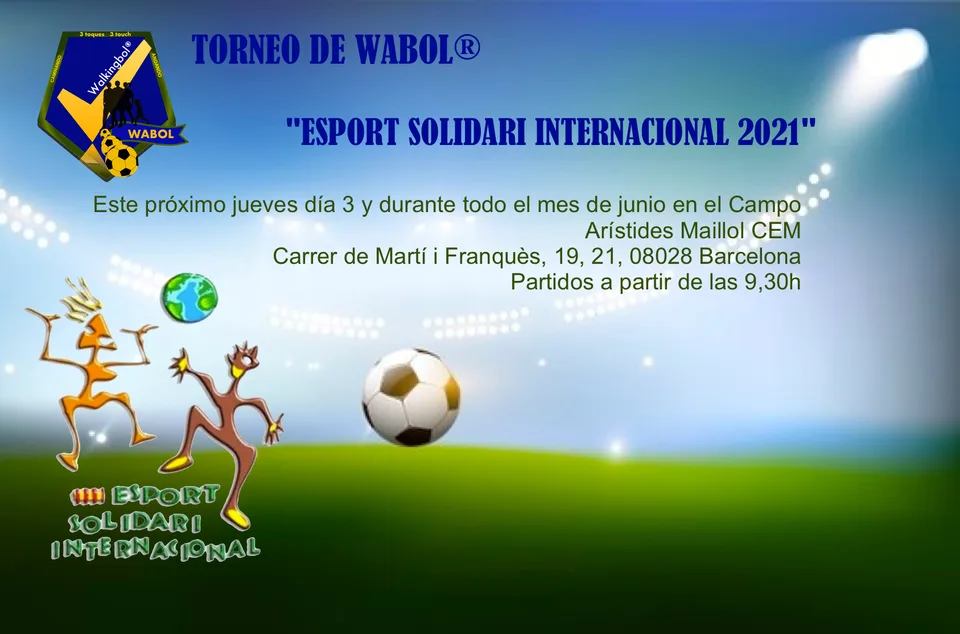 Torneo de Walkingbol® WABOL®  "Esport Solidari Internacional 2021"