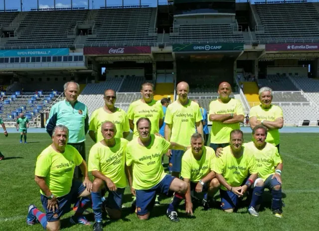 A WABOL team together at the stadium