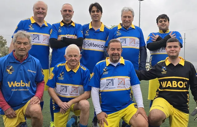 A WABOL team together on the pitch
