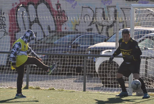 A goalkeeper defending the goal during a WABOL match