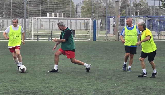 WABOL players passing the ball during training